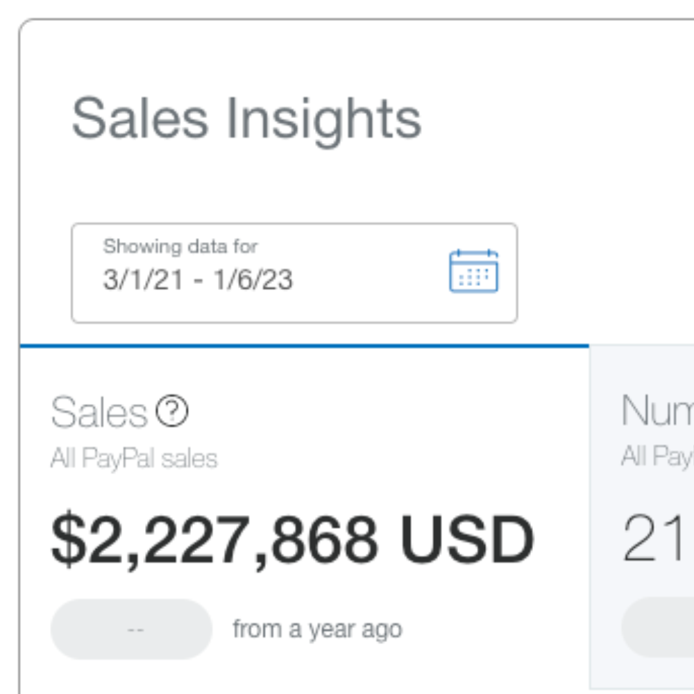 Revenue dashboard screenshot 2